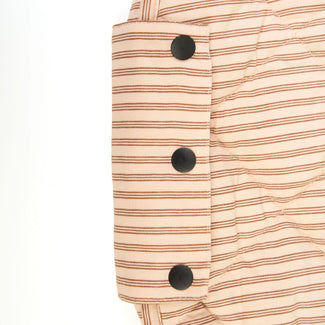 noomad soft stripes brown organic tapis d'éveil & sac