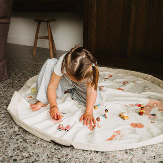 noomad original fairyworld tapis de jeu & sac de rangement