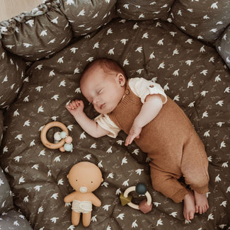 tapis d´éveil & cocon organic - birds