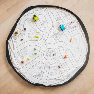tapis de jeu & sac à jouets - playville