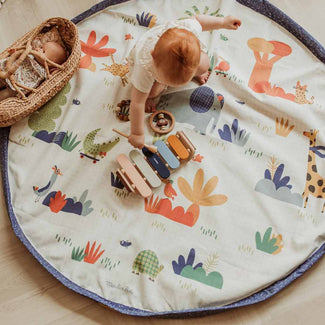 tapis de jeu & sac à jouets - Moulin Roty Toupitis