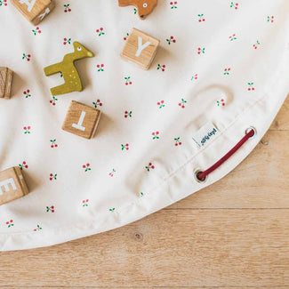 tapis de jeu & sac à jouets - cherry cherry