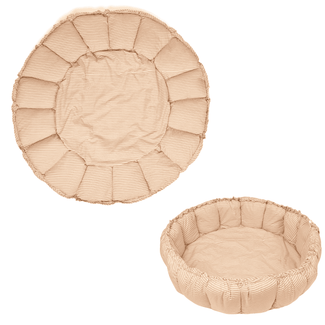 tapis d´éveil & cocon organic - stripes brown