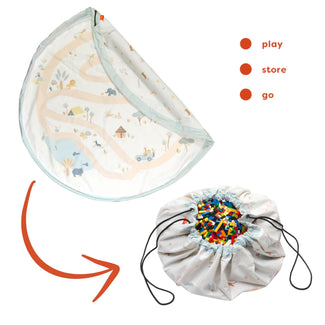 noomad original jungle tapis de jeu & sac de rangement