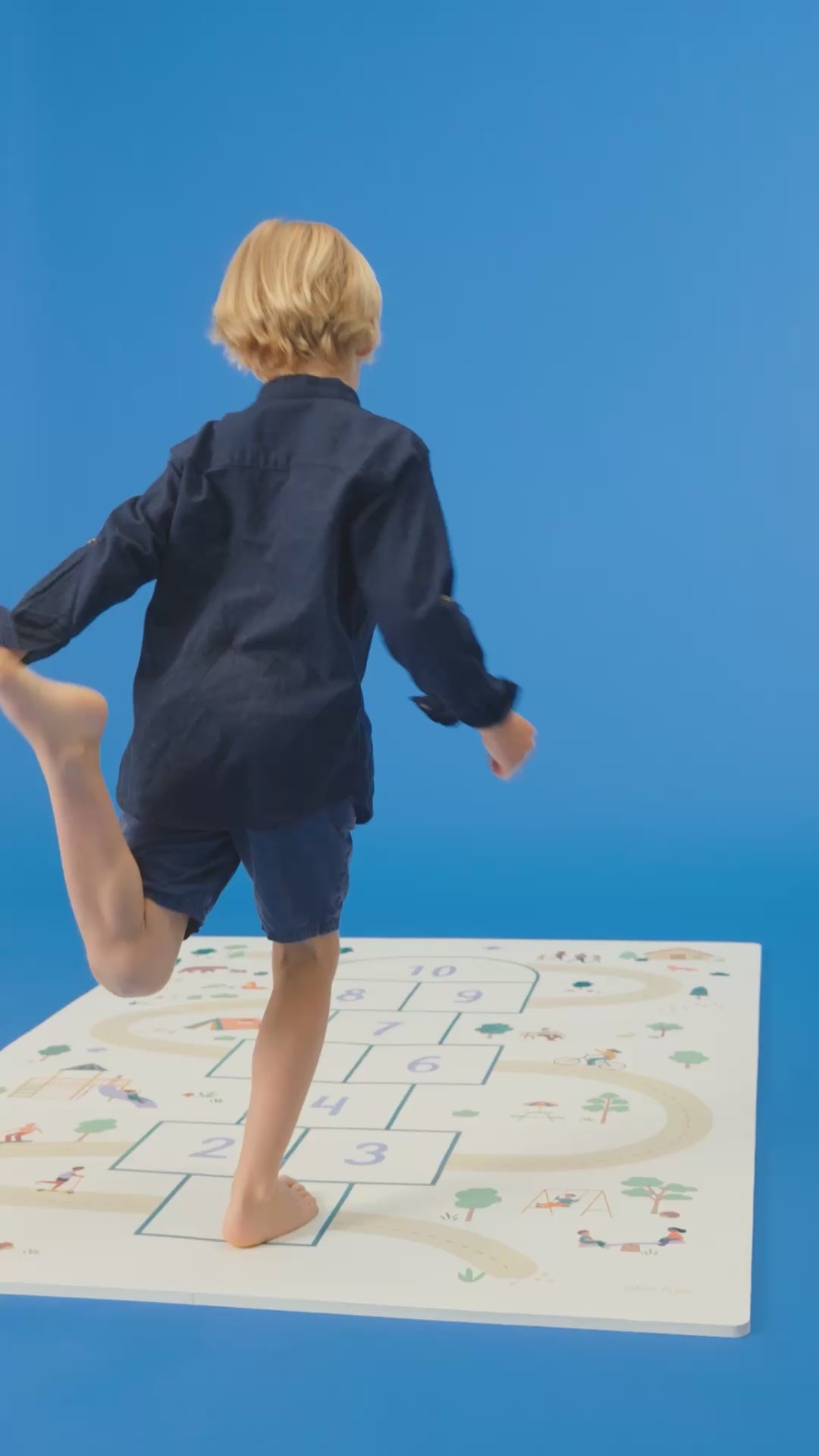 tiloo hopscotch puzzel, boîte de rangement et mini-maison