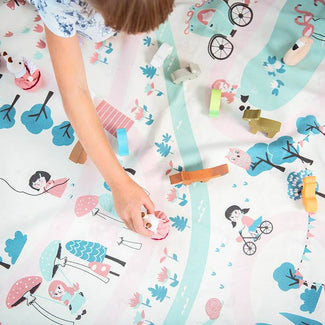 noomad original walk in a park tapis de jeu & sac de rangement