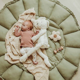 tapis d´éveil & cocon organic - meadow green