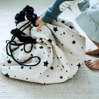 tapis de jeu & sac à jouets - worldmap/stars