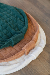 noomad soft teddy evergreen, brown and oak