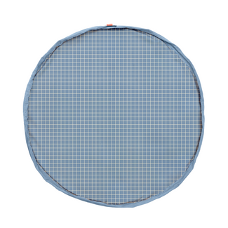 Organic Grid Blue Sac De Rangement - Tapis De Jeux