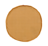 tapis de jeu & sac à jouets - organic mustard grid