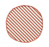  tapis de jeu & sac à jouets - stripes brown