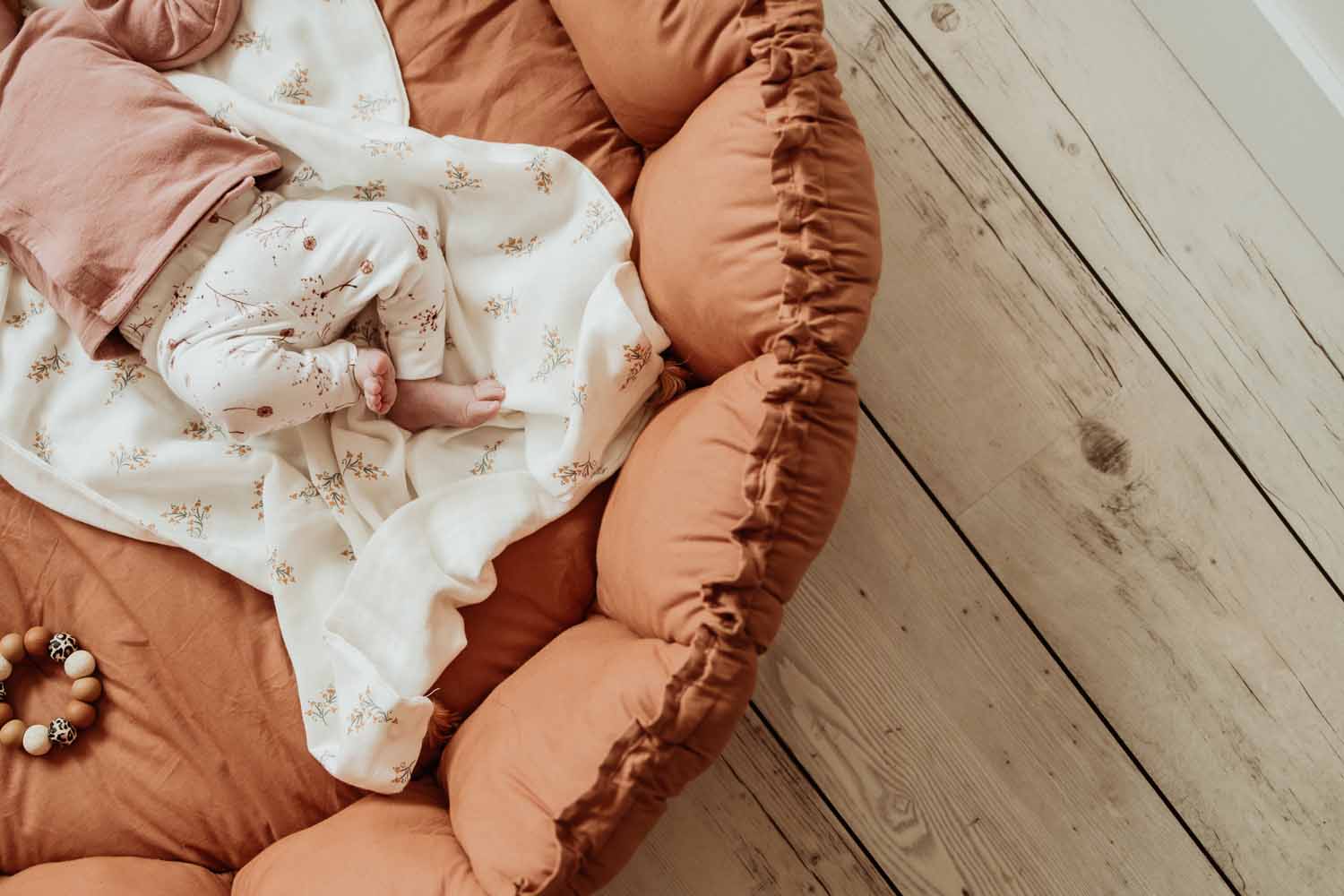  tapis d´éveil & cocon organic - tawny brown
