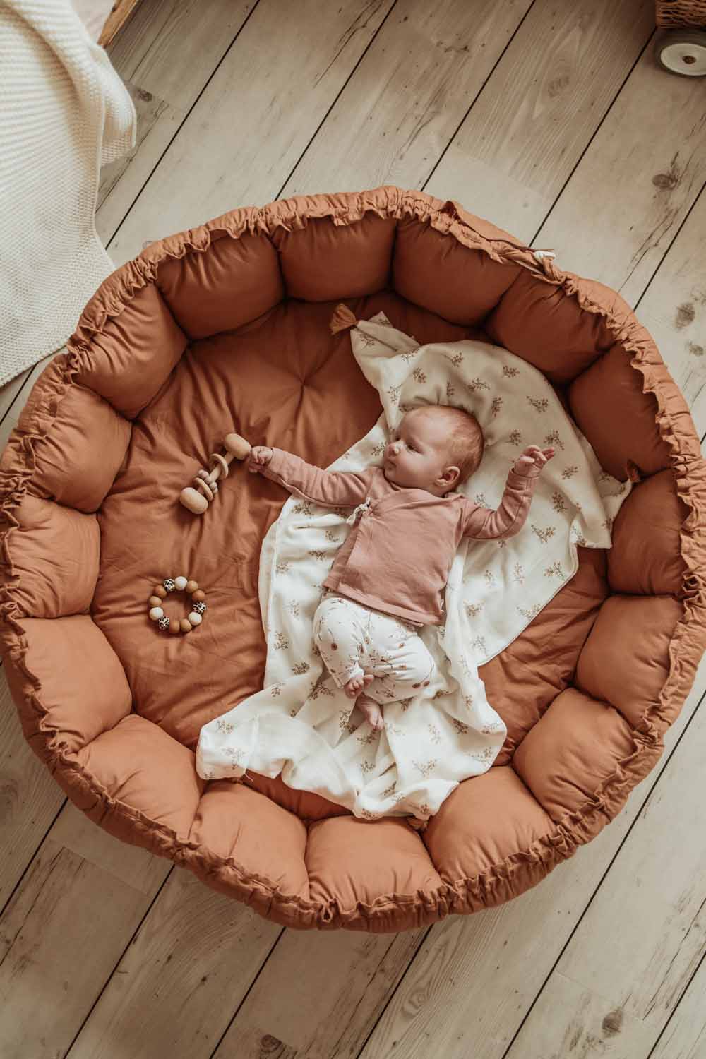  tapis d´éveil & cocon organic - tawny brown