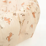 bloom rabbit babymat, crib, raised edges, closure system