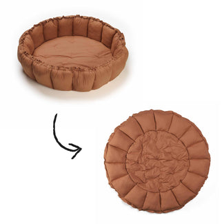 Tapis d'éveil Coton Bio - Bloom Tawny Brown