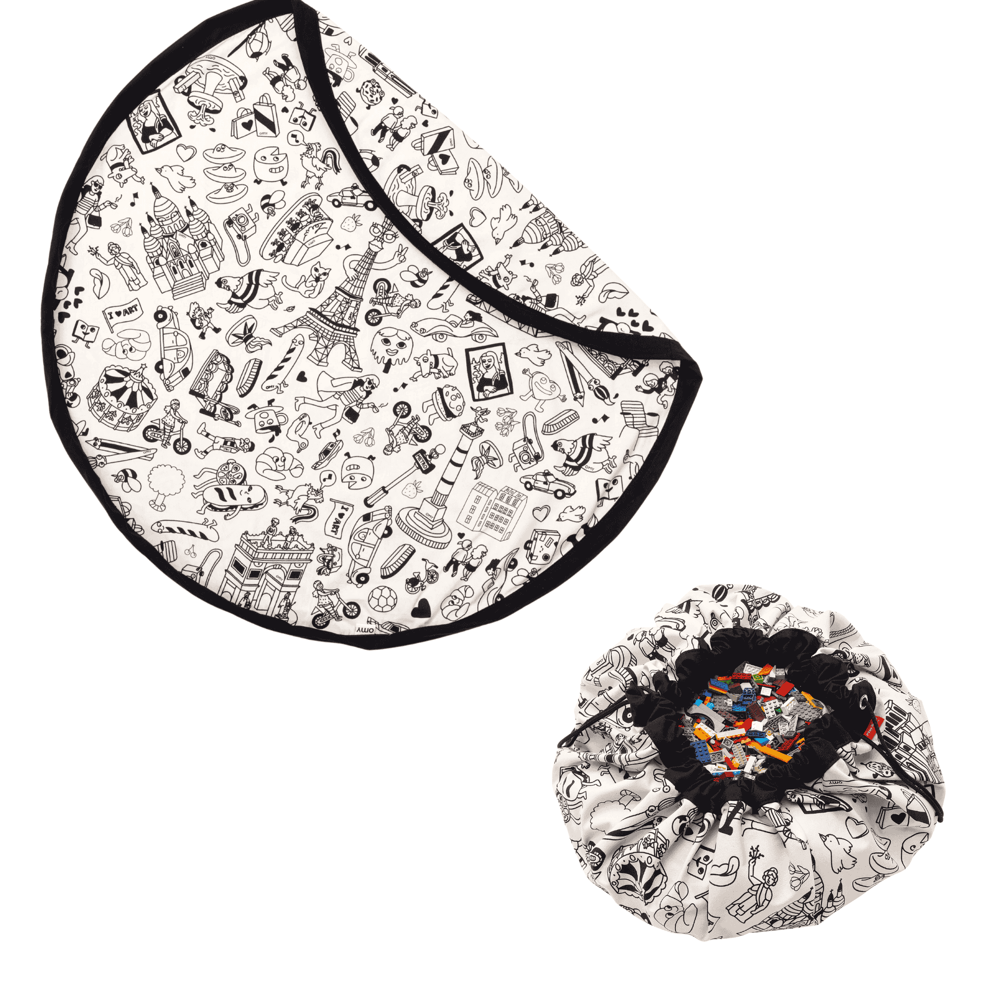 tapis de jeu & sac à jouets - Omy Paris
