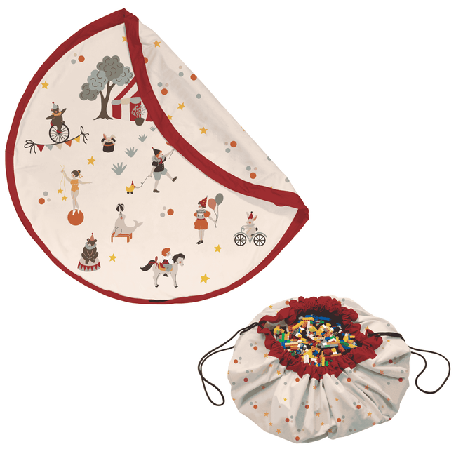 tapis de jeu & sac à jouets - circus