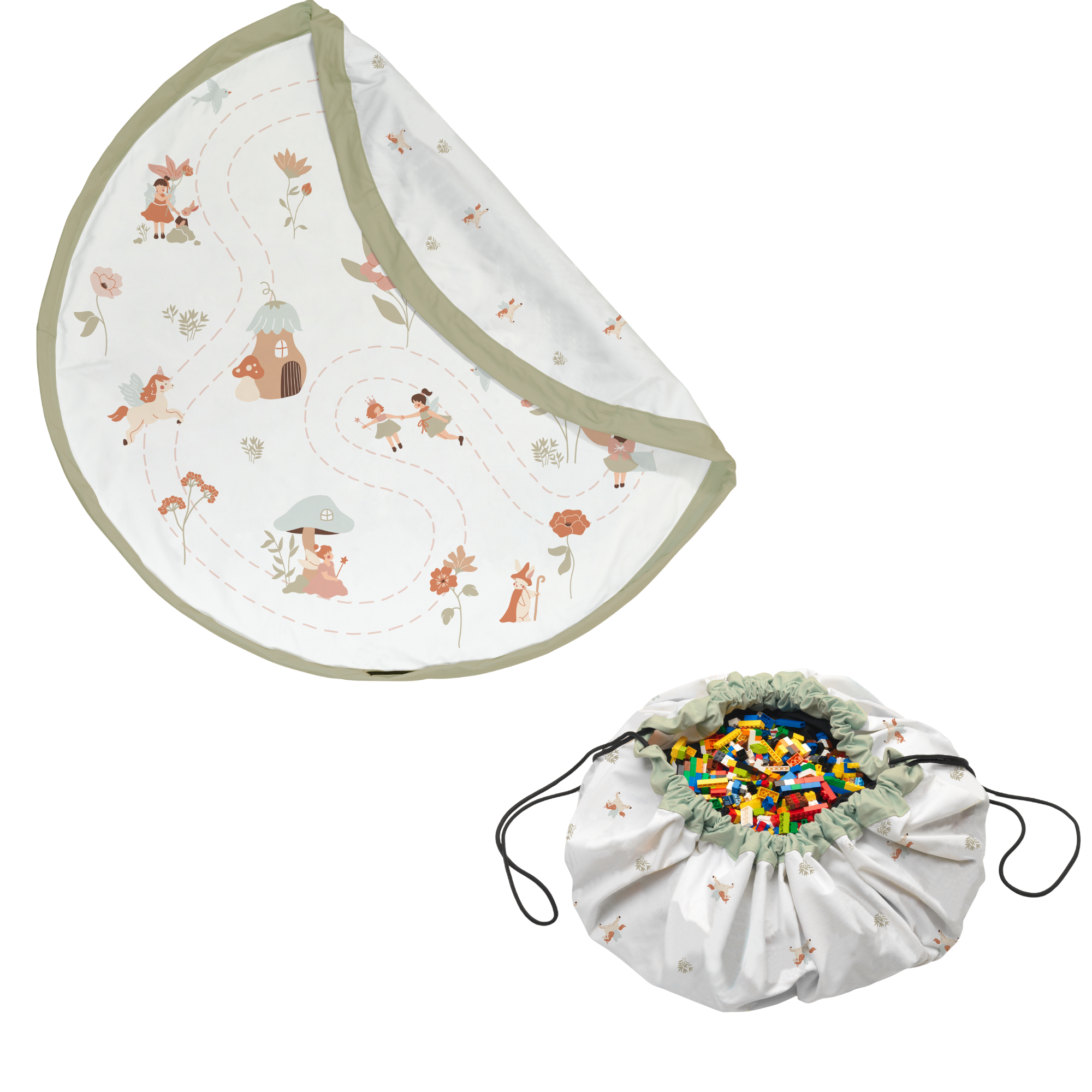  tapis de jeu & sac à jouets - fairyworld