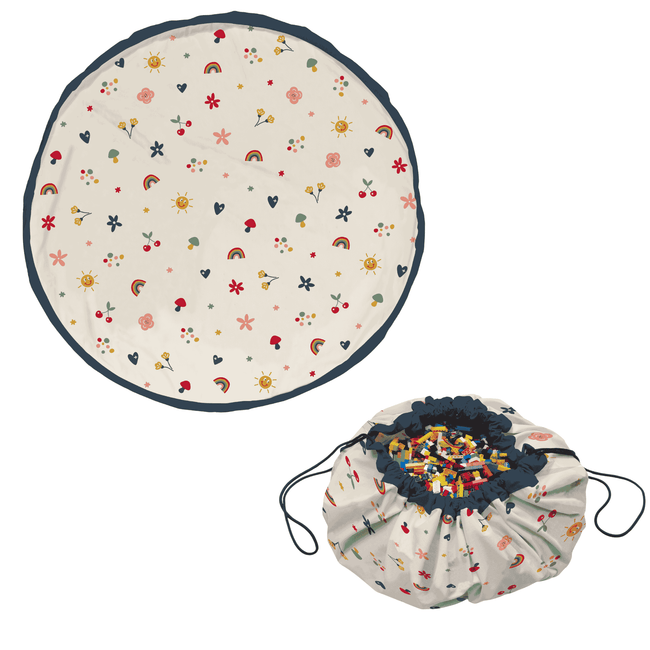 tapis de jeu & sac à jouets - funny days