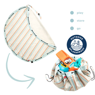 noomad outdoor stripes tapis de jeu & sac de rangement