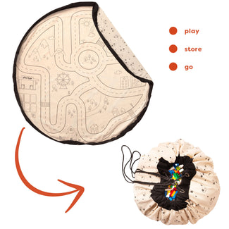 noomad original playville tapis de jeu & sac de rangement