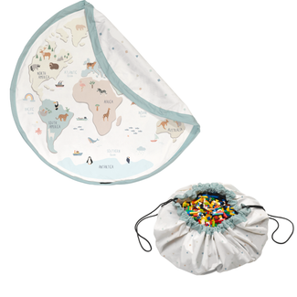 noomad original worldmap colour tapis de jeu & sac de rangement