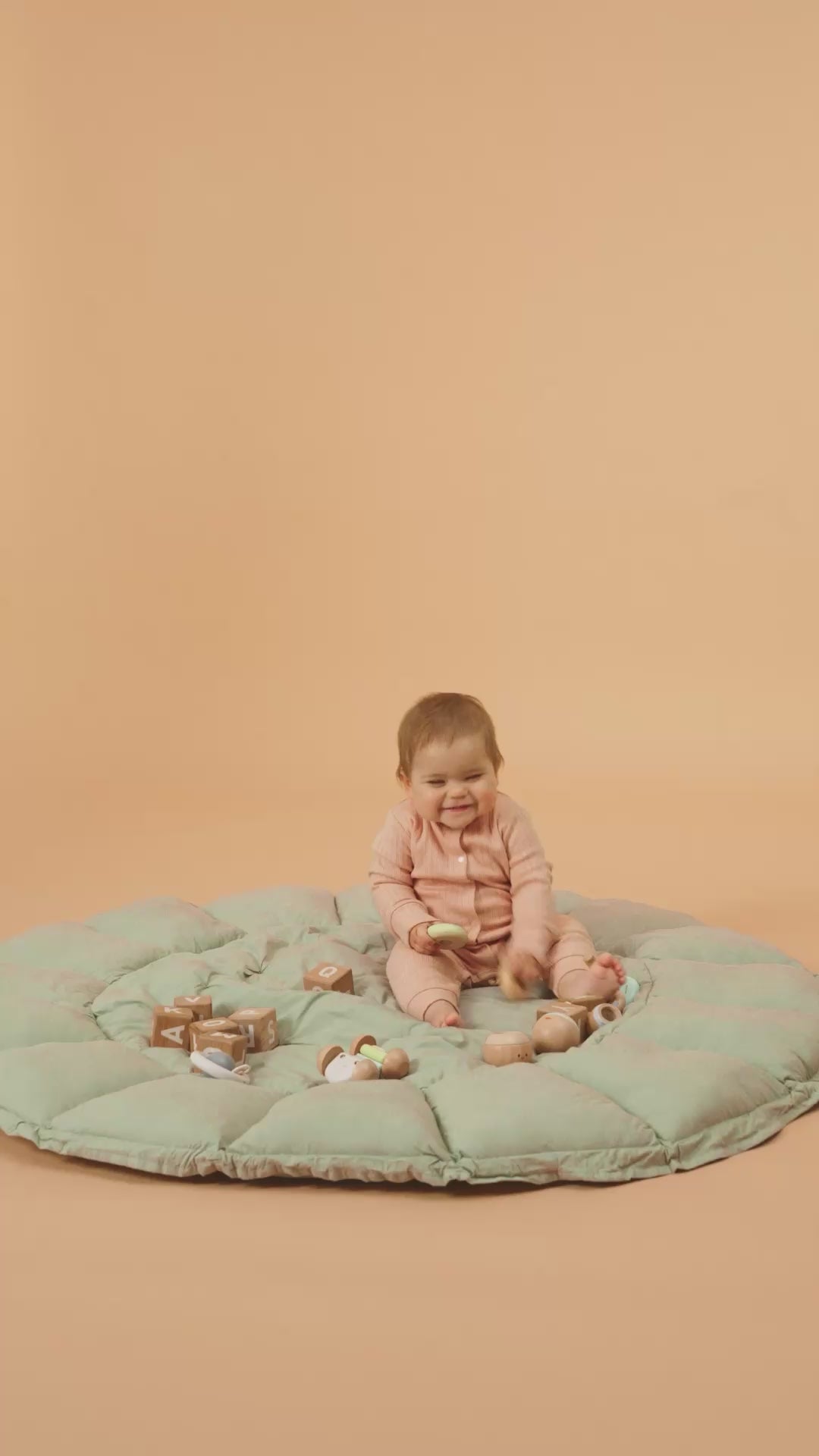 coco fleuri organic tapis de jeu, cocon & organiseur
