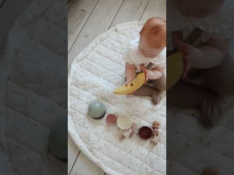 video of fleuri soft organic baby mat
