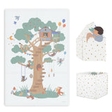  tapis puzzel, boîte de rangement & mini maison - treehouse