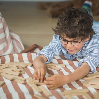 noomad original stripes brown tapis de jeu & sac de rangement